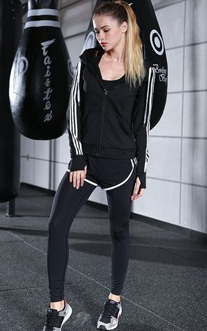 YG1062 Women Slim fit Cozy Gym Running Clothing   PCS Yoga Sets
